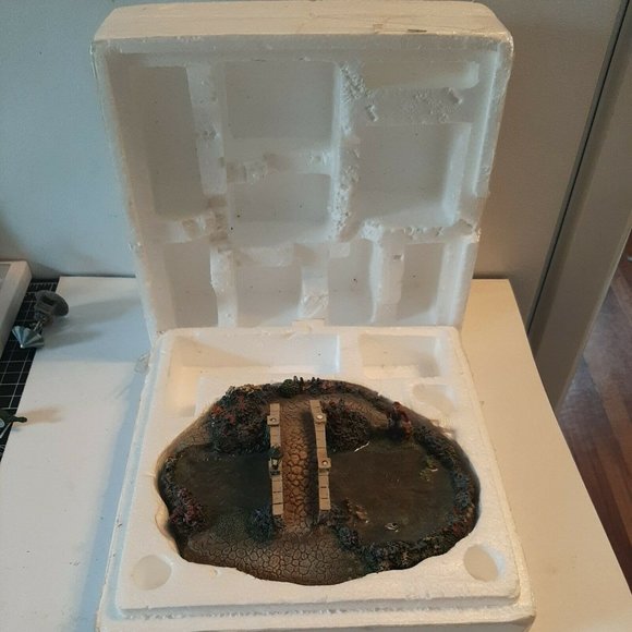 AS IS Vtg Hawthorne Village Thomas Kinkade's Lamplight Bridge Only Numbered - Picture 9 of 10